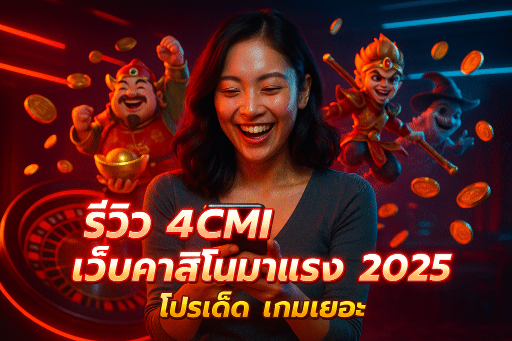 รีวิว 4CMI เว็บคาสิโนมาแรง 2025 โปรเด็ด เกมเยอะ