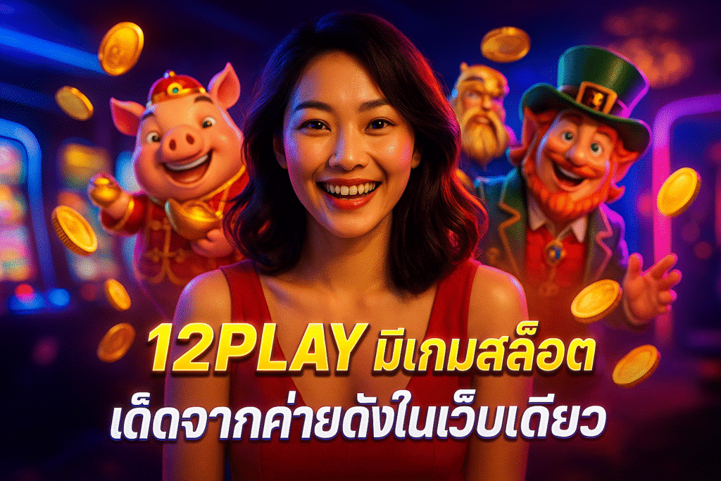12PLAY มีเกมสล็อตเด็ดจากค่ายดังในเว็บเดียว