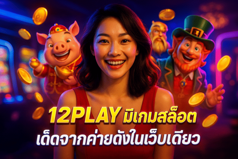 12PLAY มีเกมสล็อตเด็ดจากค่ายดังในเว็บเดียว